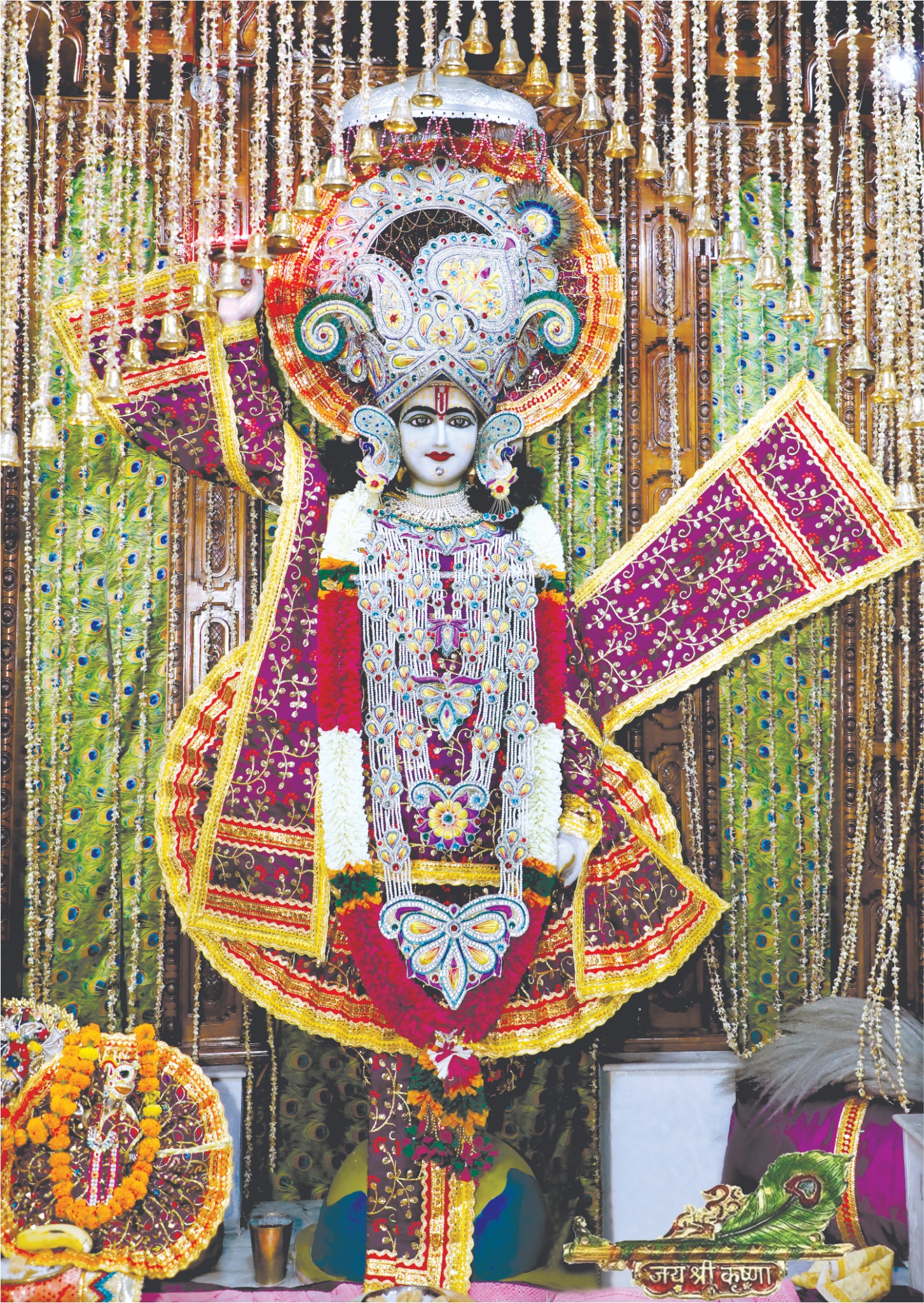 श्री वार्ष्णेय मंदिर में विराजमान भगवान श्रीकृष्ण
